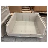#3 Massive Lot In Huge Gaylord of AkroBins by Akro-Mils in the Color Stone – Stackable Plastic Storage Bins Made in the USA – Various Sizes for Versatile Organization and Durable Storage Solutions