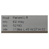 EZ Way 8993 Sit-to-Stand Patient Lift – Heavy-Duty “Smart Stand” with 500 lb Capacity! Designed for safe transfers, toileting, and ambulation therapy. Backlit LCD, safety features & adjustab