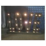 (FS) Metal Lightup LOVE Decor Works...