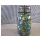 (BSB) Jar of Assorted Marbles in Vi...