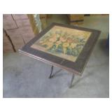 (EW7) Vintage Wood Folding Table wi...