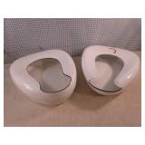 (A-2) 2 Vintage Porcelain Bed Pans...