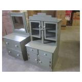 (CS) 2pc Vintage Wood Handmade Play...