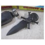 (EC1) 3 - 5 1/2" Black Rider Skull ...