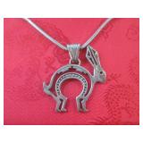 (CNTR) Sterling Silver Rabbit Penda...