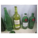 (D-2) Assorted Colored Glass Bottle...