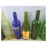 (D-2) Assorted Colored Glass Bottle...
