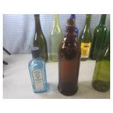 (D-2) Assorted Colored Glass Bottle...