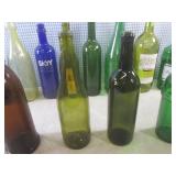 (D-2) Assorted Colored Glass Bottle...