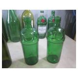 (D-2) Assorted Colored Glass Bottle...