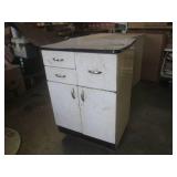 (A-1) Metal 3-Drawer Cabinet with L...