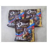 (B-2) 3 Bags of Dove Assorted Silky...