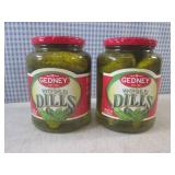 (C-3) 2 Jars of Gedney Whole Dills ...