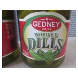 (C-3) 2 Jars of Gedney Whole Dills ...