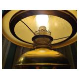 3 Vintage Hurricane oil lamps, Colonial style