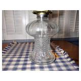 3 Vintage Hurricane oil lamps, Colonial style