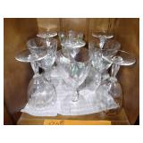 9 Fostoria Irredescent Goblets