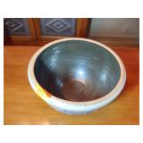 4 Vintage 1985 Rowe Pottery Works Salt Glaze Crock Bowls Pig on the Run, Various sizes