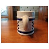 14 colonial Williamsburg Small salt glazed checkerboard mugs