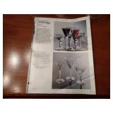 8 Williamsburg Glassware by Royal Leerdam Teardrop Goblet Pilsener Glass 7 ⅞”