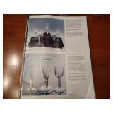 8 Williamsburg Glassware by Royal Leerdam Teardrop Goblet Pilsener Glass 7 ⅞”