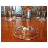 8 Williamsburg Glassware by Royal Leerdam Teardrop Goblet Pilsener Glass 7 ⅞”