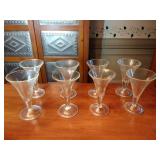 8 Williamsburg Glassware by Royal Leerdam Teardrop Goblet Pilsener Glass 6 ⅞”
