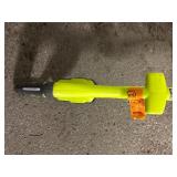Ryobi easy-edge, battery powered hedge trimmer (Battery not included); Black and Decker Grass Hog 12” plug in Weed Wacker