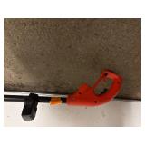 Ryobi easy-edge, battery powered hedge trimmer (Battery not included); Black and Decker Grass Hog 12” plug in Weed Wacker