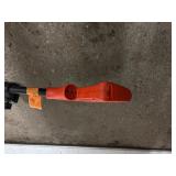 Ryobi easy-edge, battery powered hedge trimmer (Battery not included); Black and Decker Grass Hog 12” plug in Weed Wacker