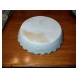 3 Salmon Falls 2002 Stoneware Pie Plates Leaf and Berry pattern on stand