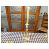 4 Baldwin Brass Candlestick Holders; 10 1/2" 2- 8 1/2", 9"