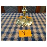 4 Baldwin Brass Candlestick Holders; 10 1/2" 2- 8 1/2", 9"