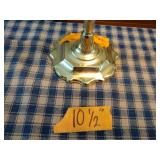 4 Baldwin Brass Candlestick Holders; 10 1/2" 2- 8 1/2", 9"