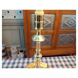 4 Baldwin Brass Candlestick Holders; 10 1/2" 2- 8 1/2", 9"