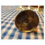 4  Baldwin Brass candlestick holders 3 are 6” tall and 1 is 4” tall