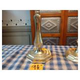 Baldwin Brass Candlestick holders; 7", 8" & 9.5"