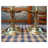 Baldwin Brass candlestick holders 8” tall 