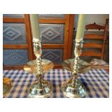 Baldwin Brass candlestick holders 8” tall 