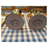 Baldwin Brass candlestick holders 8” tall 