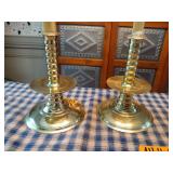 Baldwin Brass candlestick holders 8” tall 