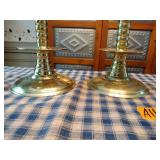 Baldwin Brass candlestick holders 8” tall 