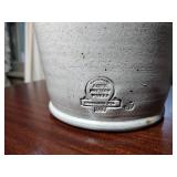 2 Rowe Pottery Works Salt Glazed large pitchers 1987 & 1988: 11” t & 8 ½” t