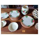 Set of Franciscan Apple Blossom Dinnerware and accessories 64 pieces