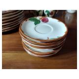 Set of Franciscan Apple Blossom Dinnerware and accessories 64 pieces