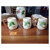 Set of Franciscan Apple Blossom Dinnerware and accessories 64 pieces