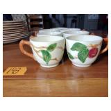 Set of Franciscan Apple Blossom Dinnerware and accessories 64 pieces