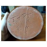 8 Colonial Williamsburg Pottery bowls 5” diam. x 2” deep; Foltz 1983 Redware Pottery pitcher