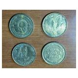 86 count Coin (U.S. and Canada) / Token collection and military tie tacks.