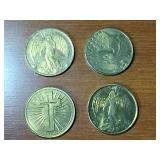 86 count Coin (U.S. and Canada) / Token collection and military tie tacks.